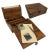 American Distressed Wood Colonial Reproduction Desk Set - 10-1/2" For Sale - Image 3 of 7