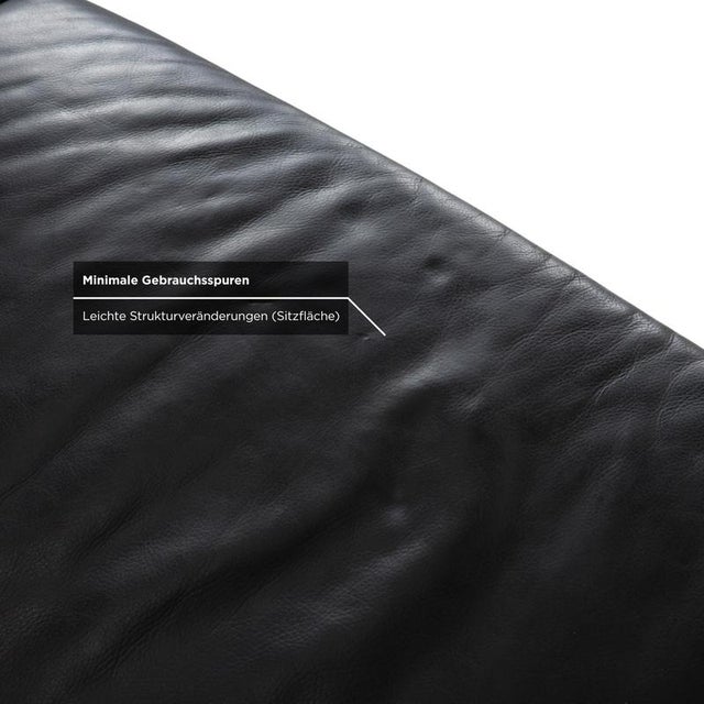 Visavis Two-Seater Sofa in Black Leather from Brühl For Sale - Image 9 of 15