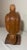 Brown Vintage Hand Carved Wood Folk Art Glass Eye Bird Eagle Sculpture Statue Figure For Sale - Image 8 of 13