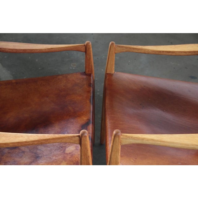 Premier 69 Armchairs in Oak and Cognac Leather by Per-Olof Scotte for Mobel Ikea, 1960s, Set of 2 For Sale - Image 15 of 18