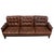 Three-Seater Leather Sofa with Brown Tufting, 1970s For Sale - Image 4 of 6