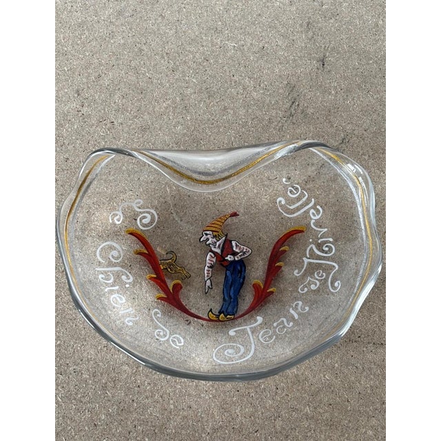 Trinket Tray in Enameled Glass by Émile Gallé For Sale - Image 8 of 9