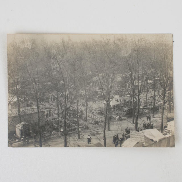Art Deco View of 1927 Autumn Fair in Lyon, Silver Gelatin Black and White Photography For Sale - Image 3 of 4