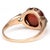 This vintage ring hearkens back to Old European sensibilities. The deep red of the garnet cabochon stands out against the...