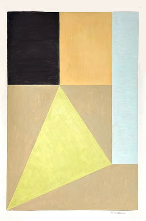 Mixed Media Geometric With Muted Tones