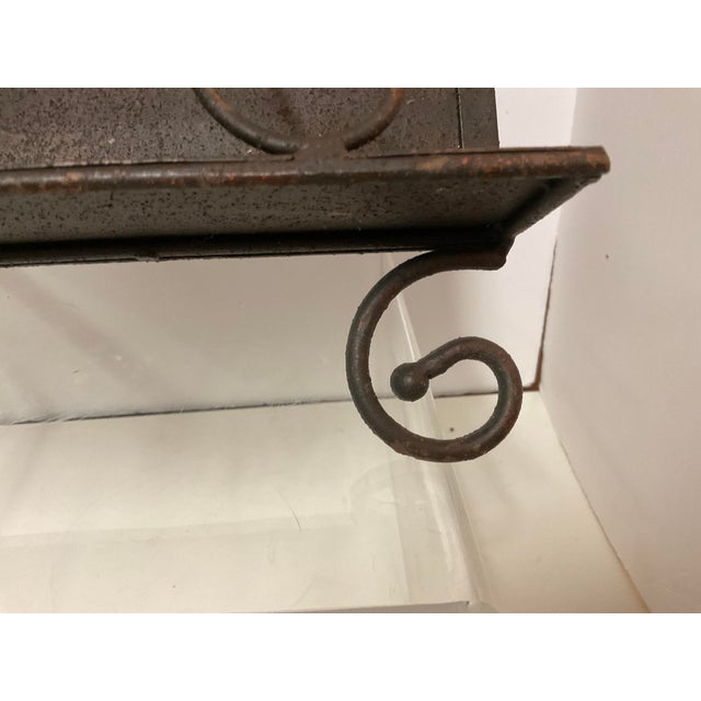 19th Century 19th Century Ornate Cast Iron Cookbook or Music Stand With Chains & Page Holders For Sale - Image 5 of 6