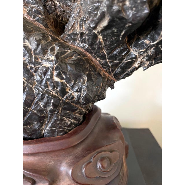 Large and Substantial Chinese Scholar Rock on Display Stand For Sale - Image 18 of 18