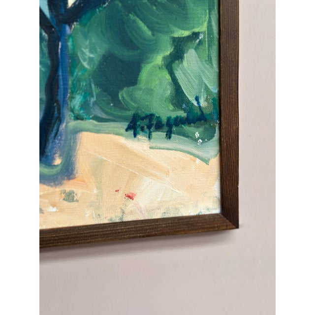 Original Swedish Oil on Canvas – “Gläntan” by Asta Fagerlund – Signed & Dated 1987 – Vintage & Framed – 48.5 × 43.5 cm...