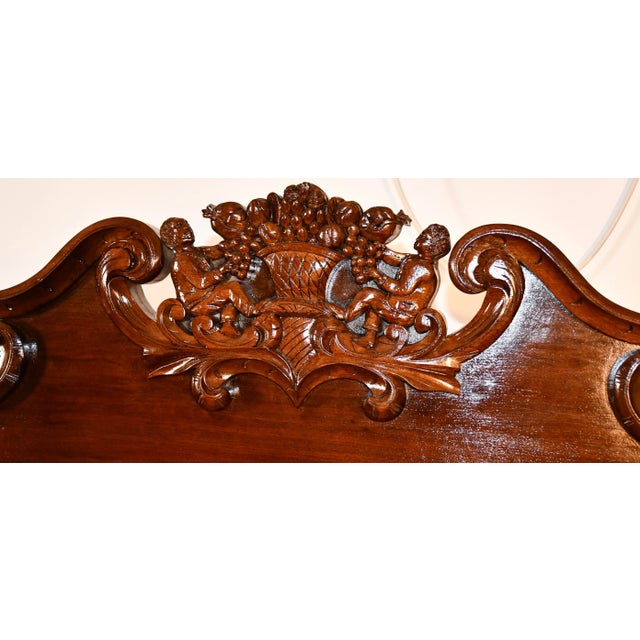 Victorian 1880s Antique Victorian Carved Walnut Sideboard / Server / Buffet For Sale - Image 3 of 13