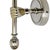 Silver 1990s Jacques Adnet Style Polished Nickel Hand Sconces, Wall Lamps - A Pair For Sale - Image 8 of 9