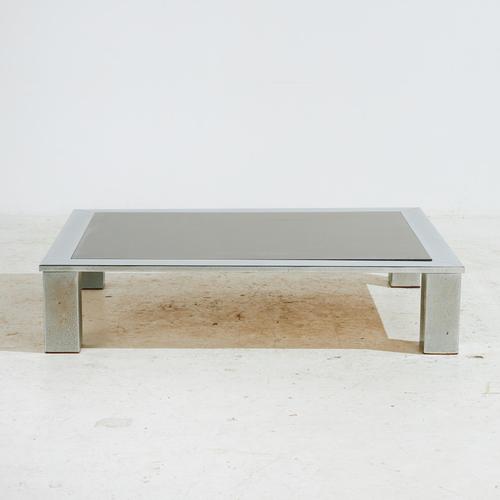 Chrome and Glass Coffee Table, 1970s For Sale - Image 9 of 9