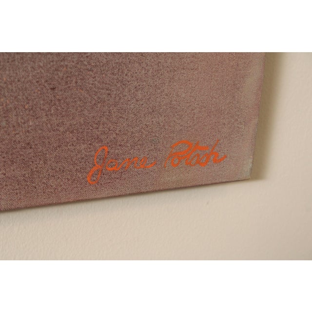 Purple Jane Potash Abstract Acrylic Painting For Sale - Image 8 of 12