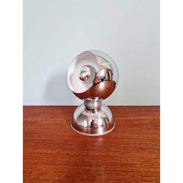 Vintage Eyeball Lamp in Chromed Metal by Goffredo Reggiani for Reggiani, 1970 For Sale - Image 13 of 13