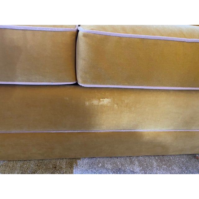 Anthropologie Anthropologie Carroll Contrast Piping Sofa 86" For Sale - Image 4 of 10