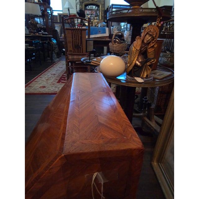 Antique Marquetry Patterned Letter Box on Stand For Sale In San Antonio - Image 6 of 7