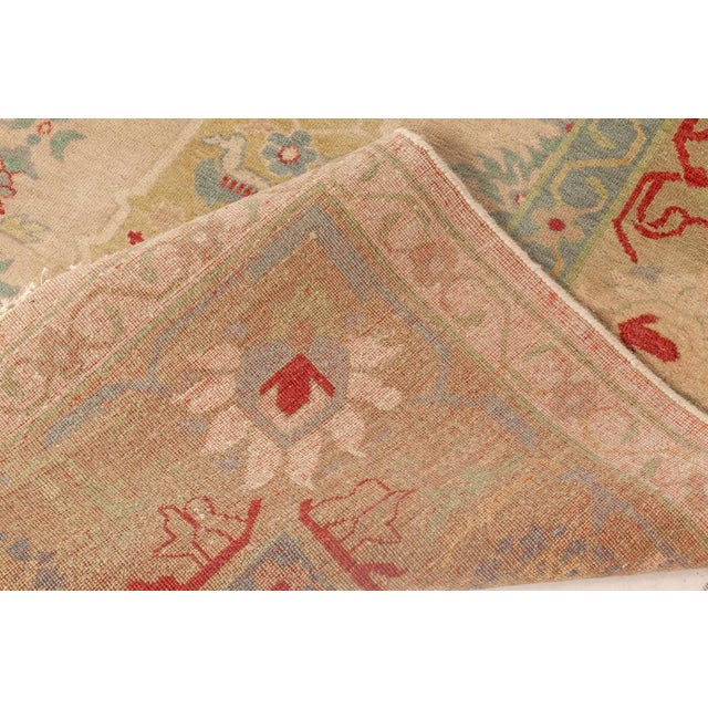 Ecru Traditional Oushak Design Handmade Wool Rug by Doris Leslie Blau For Sale - Image 8 of 8