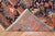 Textile Zabihi Collection Antique Persian Square Navy Geometric Heriz Rug - 5' x 5'8" For Sale - Image 7 of 8