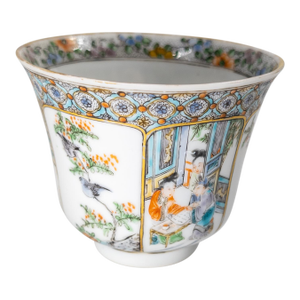 19th Century Chinese Export Famille Rose or Famille Verte Cup