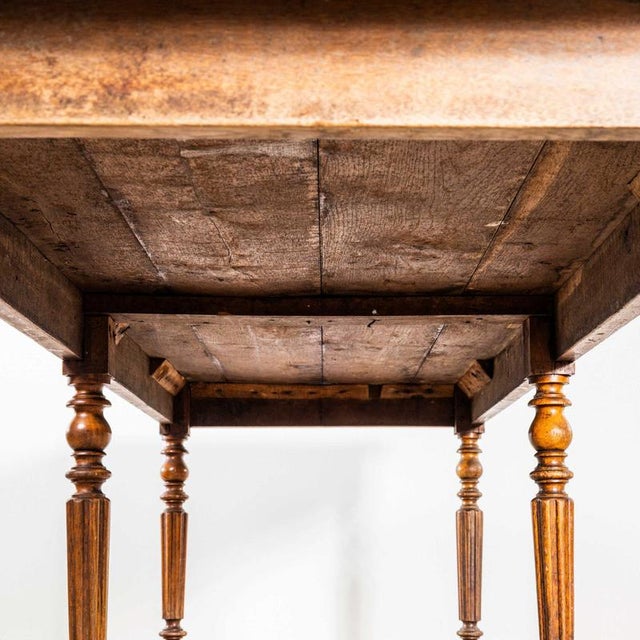 Wood Large French Rectangular Dining Table, 1940s For Sale - Image 7 of 9