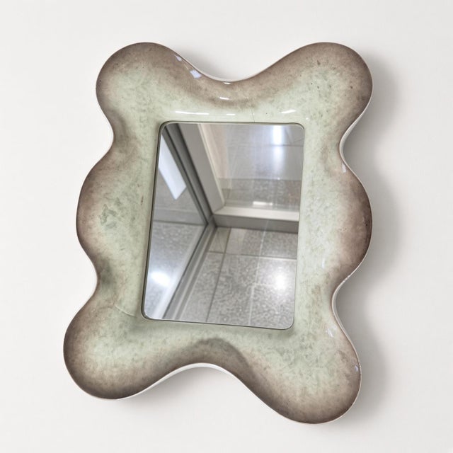 Ceramic Mirrors by Fausto Melotti, 1950s, Set of 2, in Very Good conditions. Designed 1950 to 1959 This piece is...