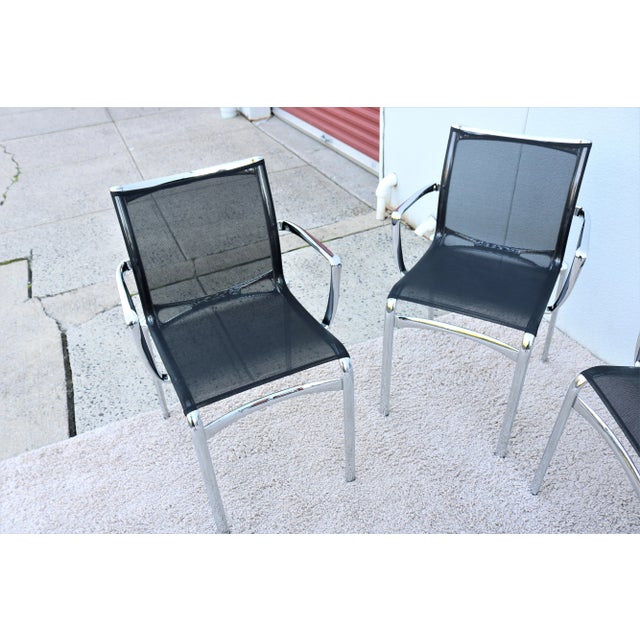 Modern Italian Alberto Meda for Alias Bigframe Mesh Dining Armchairs - Set of 6 For Sale In New York - Image 6 of 13