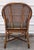 Wood Vintage Mid Century McGuire Rattan & Cane Arm Chair For Sale - Image 7 of 11