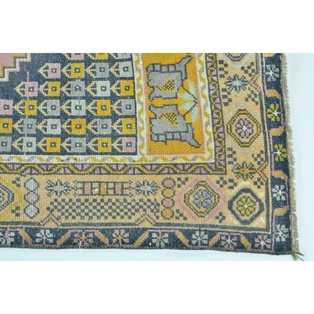 1960s Vintage Turkish Area Rug For Sale - Image 4 of 11