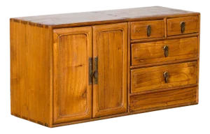 Elmwood Early 20th Century Makeup Chest with Doors and Drawers