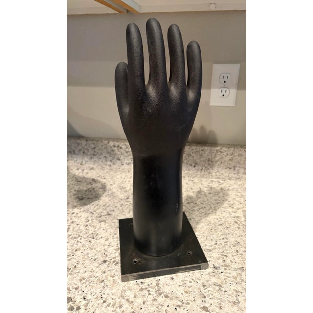 1990s 16” Hand Glove Mold for Wall Sculpture or Towel Holder. For Sale - Image 6 of 11