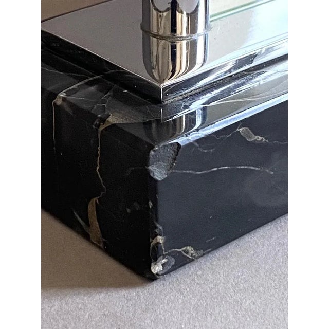 Art Deco Picture Frame in Marble and Chrome from WMF, 1920s For Sale - Image 4 of 7