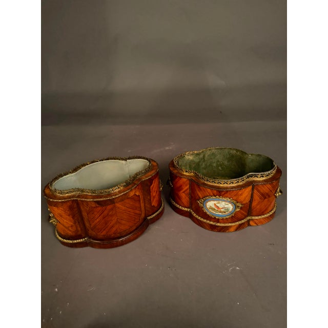 Pair of Louis XV Style French Jardinières, Circa 1890 For Sale - Image 4 of 15