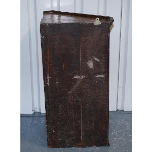 English Oak Hanging Corner Cabinet For Sale - Image 15 of 16