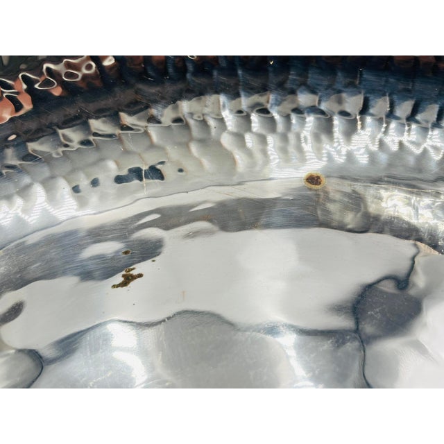 1980s Emilia Castillo Silver-Plated Serving Bowl With Malachite Inlay, Mexican Design For Sale - Image 14 of 18