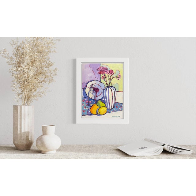 The wonder of spring inspired this prismatic 12" x 9" original oil painting. The painting is a stunning display of...