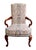 Queen Anne Vintage Pastel Ikat Sam Moore Queen Anne Accent Chair For Sale - Image 3 of 7