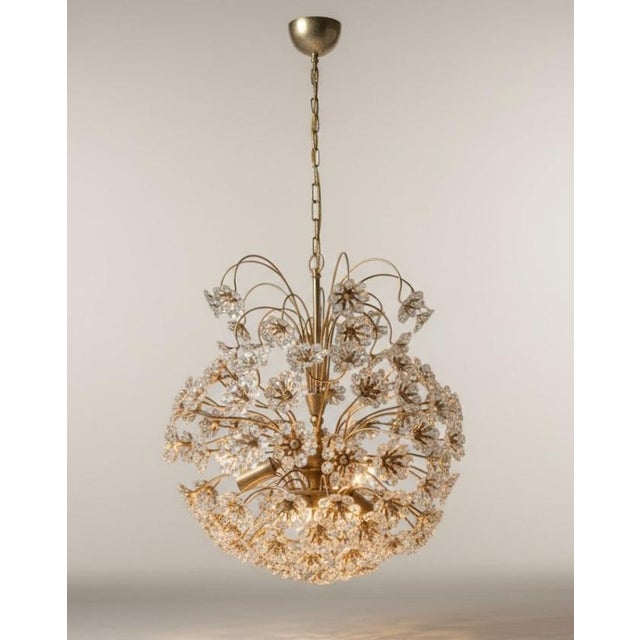 Large Snowball Sputnik Chandelier by Palwa, 1950s, in Good conditions. Designed 1950 to 1959 I have official proof of...