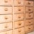 Large Vintage French Bank of Drawers, 1930s For Sale - Image 9 of 13