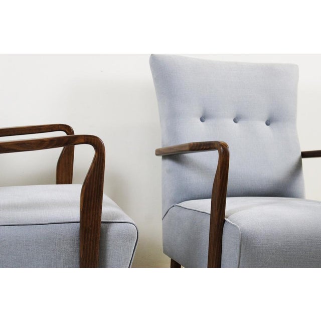 Cassina Set of Armchairs attributed to Studio Tecnico Cassina, 1940s For Sale - Image 4 of 14