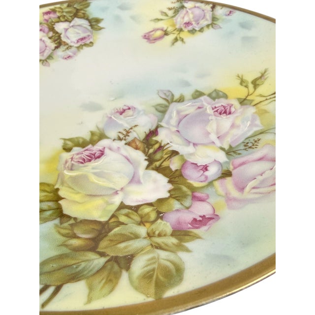 Ceramic Hand-Painted Made in Prussia, Austria, Japan Floral Porcelain Plate Mixed Collection For Sale - Image 7 of 15