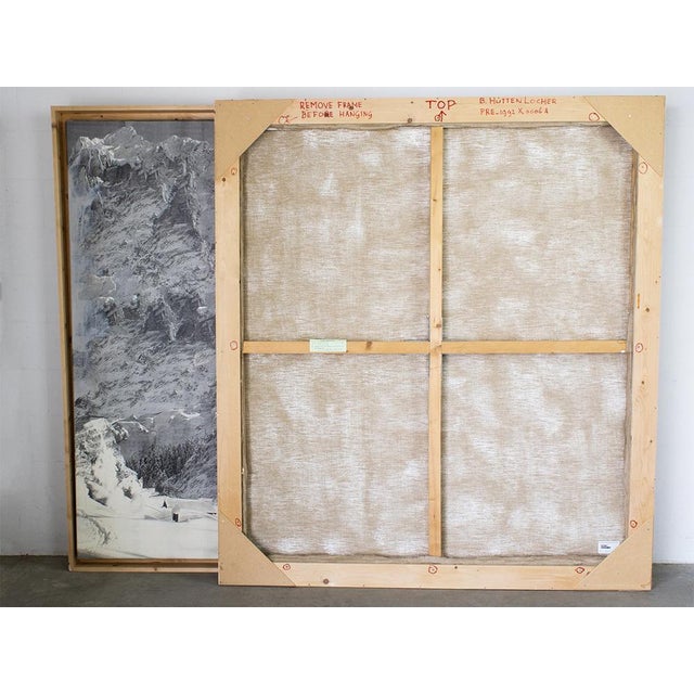 Black Britta Huttenlocher, Untitled, Canvas, 1991/1992 For Sale - Image 8 of 12