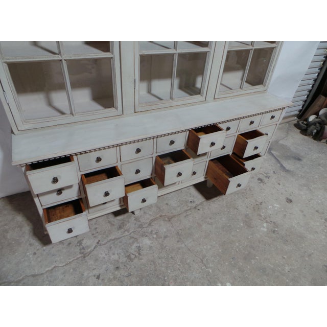 Swedish Gustavian Style Apothecary Display Case For Sale - Image 4 of 12