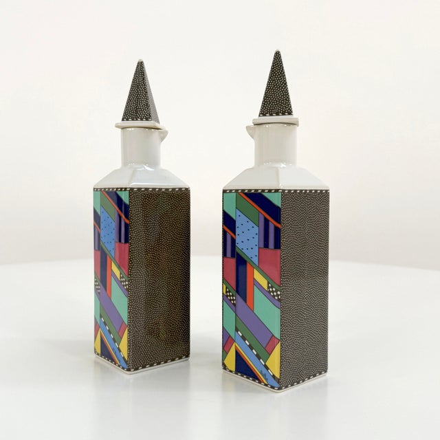 Metropol Vinegar & Oil Set by Barbara Brenner for Rosenthal, 1990s, Set of 2 For Sale - Image 8 of 8