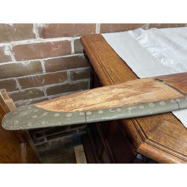Vintage Wooden Airplane Propeller For Sale In Atlanta - Image 6 of 7