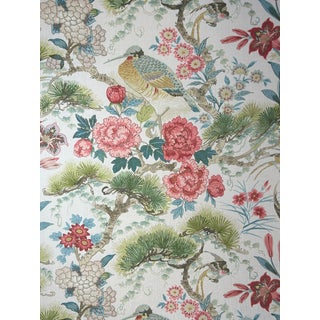 Scalamandre "Shenyang” Print– 4.75 Yards For Sale