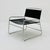 Mid-Century Black Leather Lounge Chair For Sale - Image 6 of 11