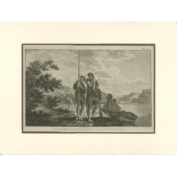 Early 19th Century Cook, Illustration of a Maori Family, 1803, Print For Sale - Image 5 of 5
