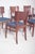 Danish Blue Upholstered Dining Chairs, 1950, Set of 6 For Sale - Image 6 of 10