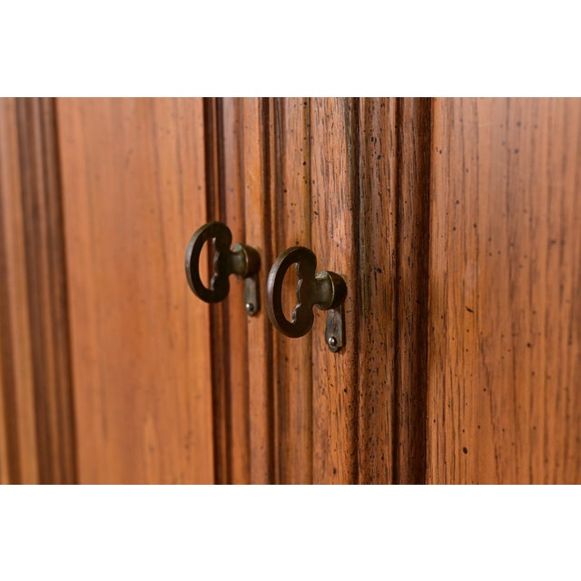Henredon Style French Regency Louis XVI Walnut Gentleman's Chest, Circa 1960s For Sale - Image 9 of 14