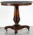 A fine French guéridon or round table from the 19th century - a beautifully figured and turned central column of flame...