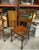 Wood Pair of Vintage Leather Seated Wooden Chairs For Sale - Image 7 of 7